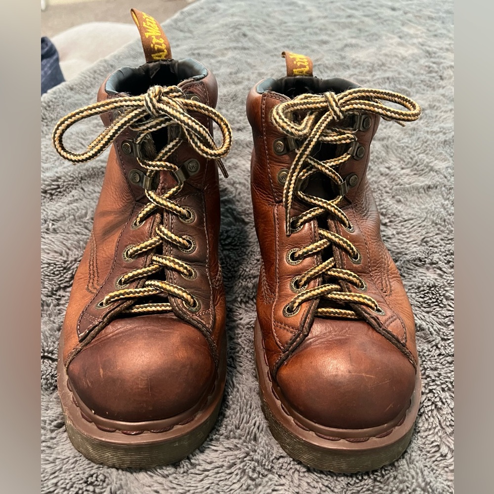 Dr Martens Brown Leather Boots